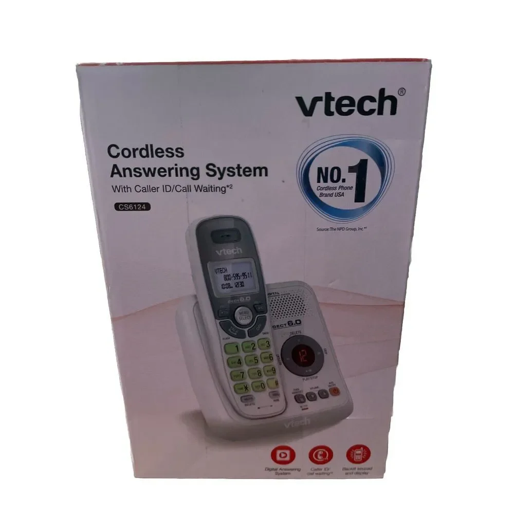 Vtech CS6124 6.0 Cordless Phone With Caller ID & Digital Call Waiting Machine - Picture 3 of 6